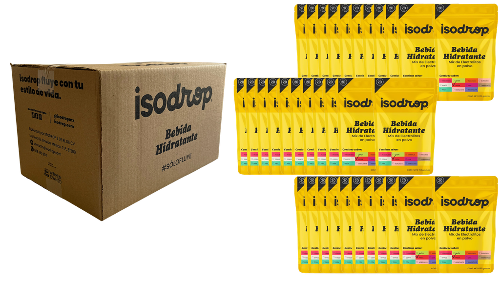 Caja de 33 sobres de 20 Lts - Sabores Mix