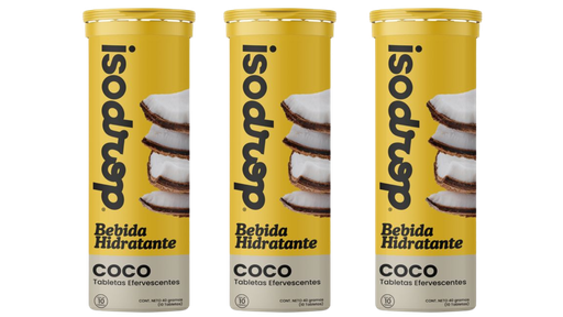 [KI-EF-C03] Pack de 3 Tubos Efervescentes - Sabor Coco